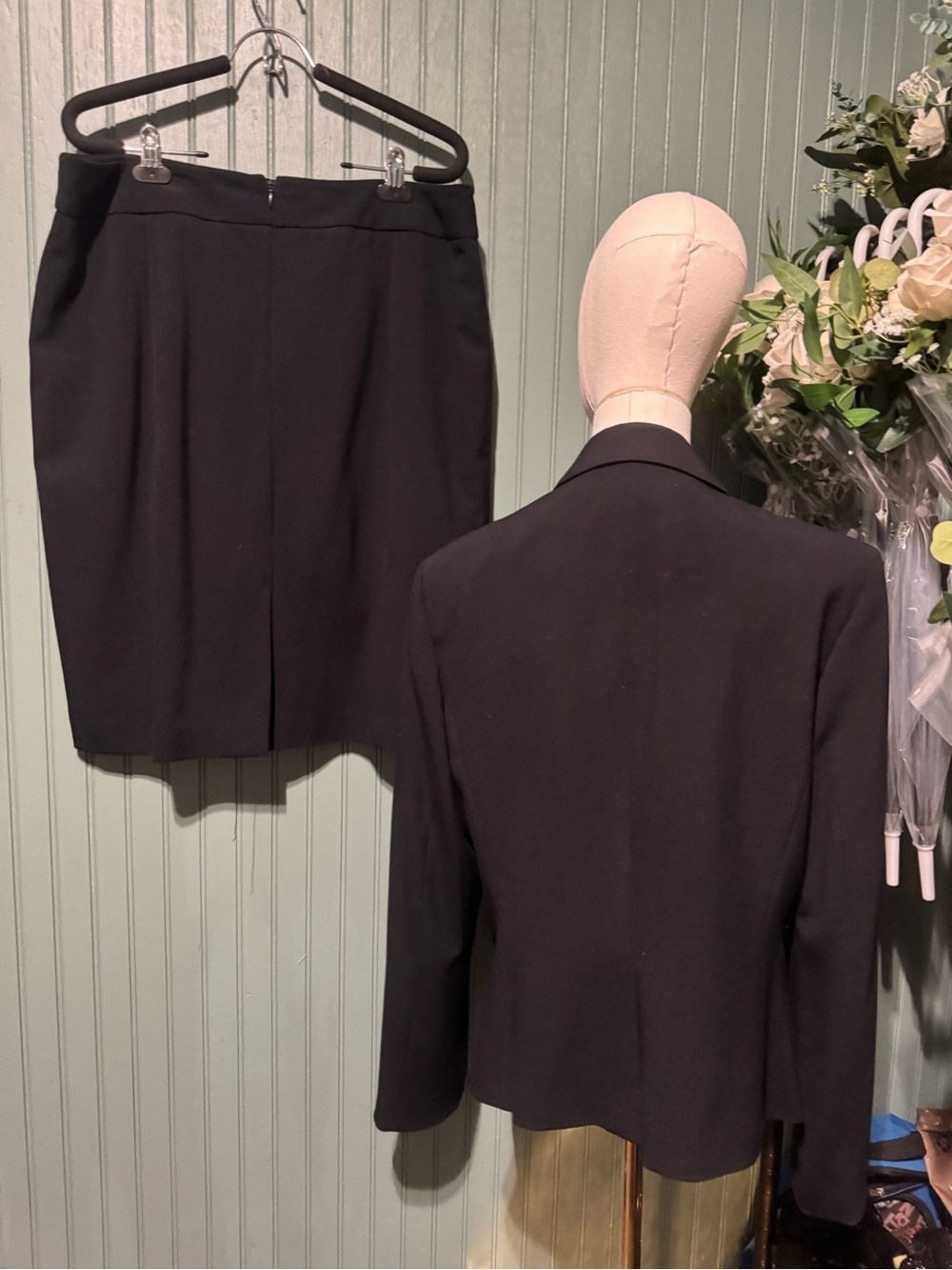 Calvin Klein Navy Women’s Suit Pencil Skirt - Classic Workwear - Picture 7 of 7